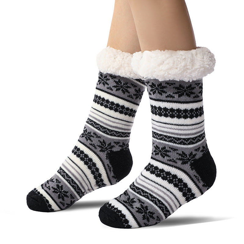 Premium Men's Floor Standing Home Socks - Extra Thick Fleece Lining