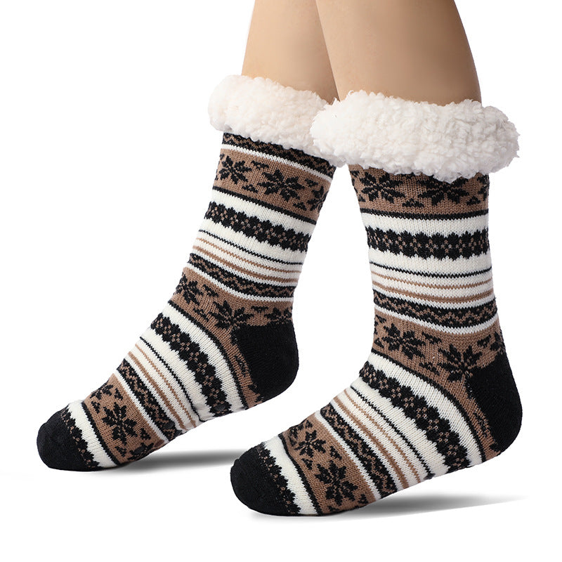 Premium Men's Floor Standing Home Socks - Extra Thick Fleece Lining