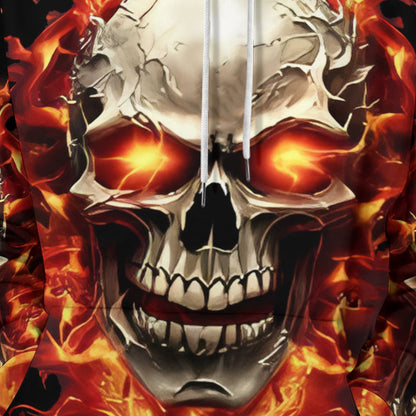 Glistensport™ Halloween 3D Digital Print Loose Men's Hooded Sweatshirt