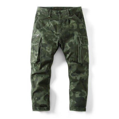 Glistensport New Autumn and Winter Men's Loose Camouflage Multi-pocket Pants