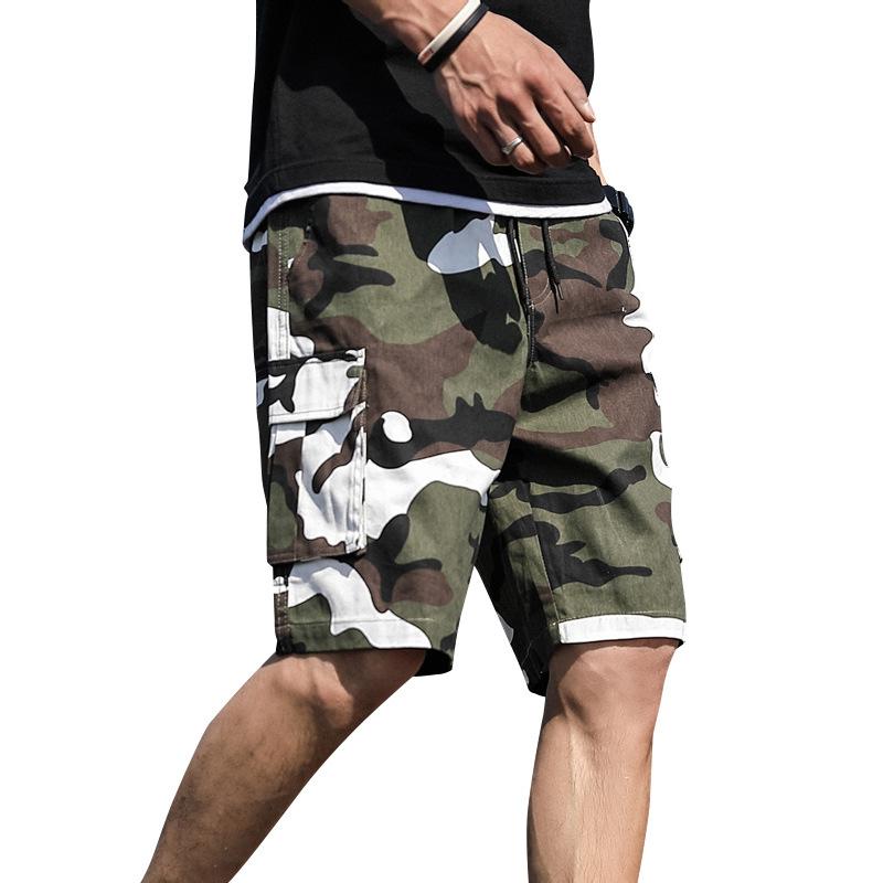 Glistensport Plus Size M to 7XL Camo Men's Shorts