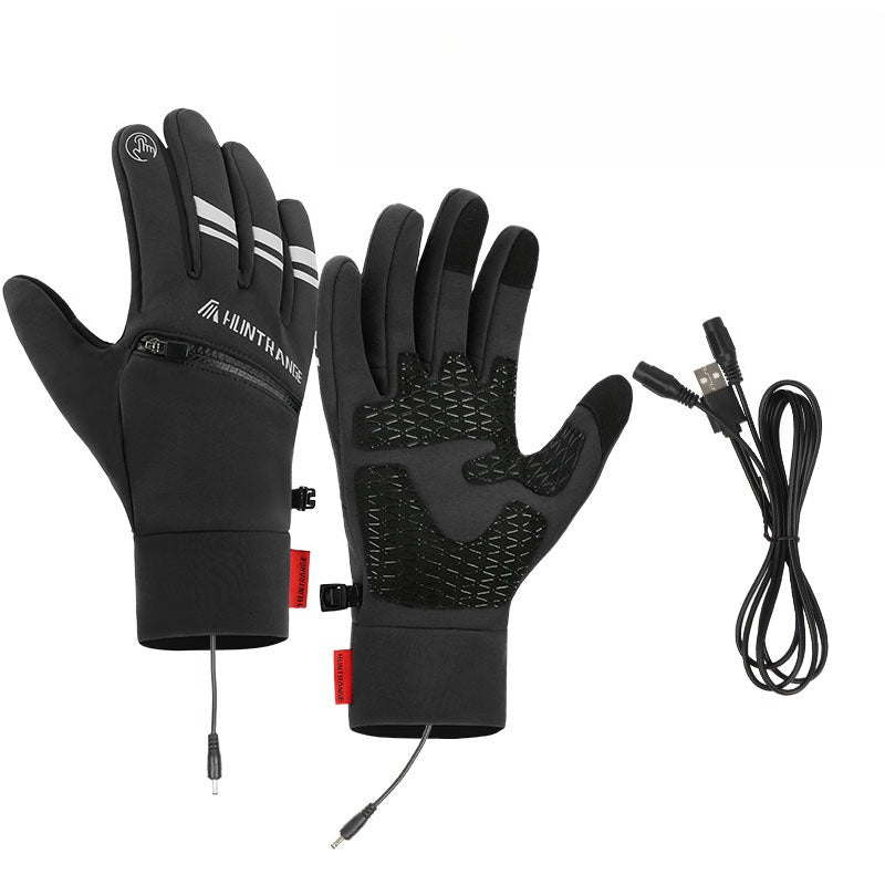 Heated Gloves for Outdoor Activities Windproof and Waterproof with Plus Velvet