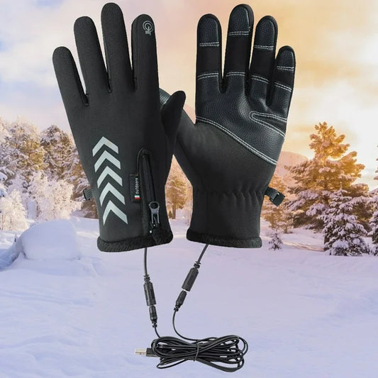Glistensport™ Winter USB Heated Warm Gloves