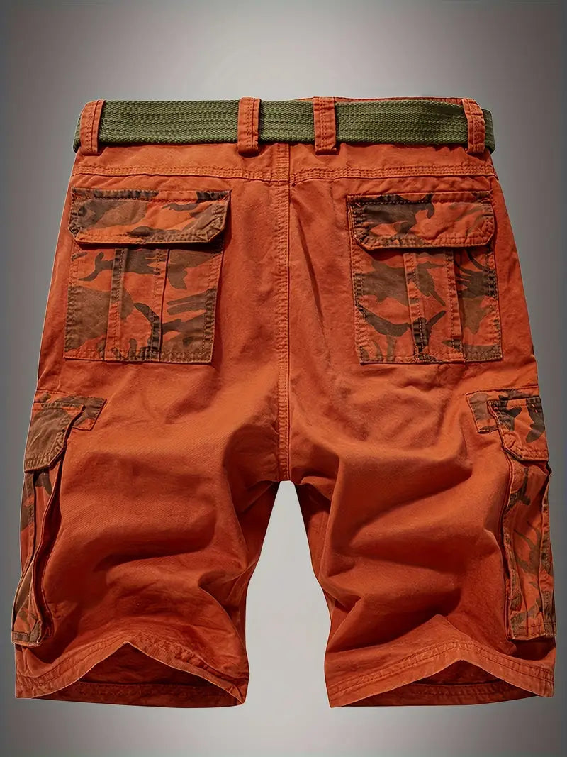 GlistenSport Men's Cotton Cargo Shorts
