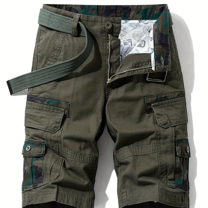 Glistensport 100% Cotton Camo Men's Cargo Shorts