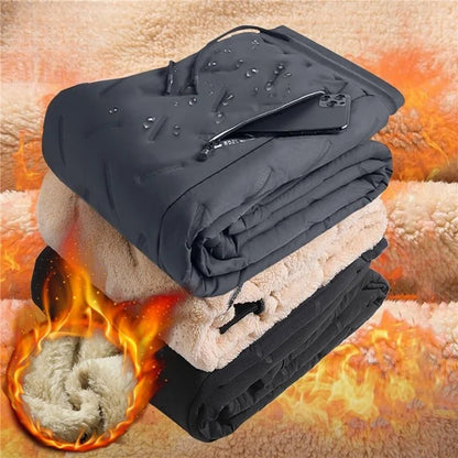 Warm Thermal Plush Thick Fleece Winter Pants