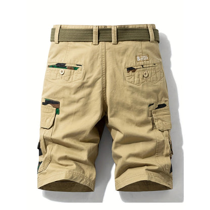 Glistensport 100% Cotton Camo Men's Cargo Shorts
