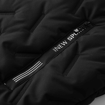 Warm Casual Male Lambswool Vest with Stand Collar